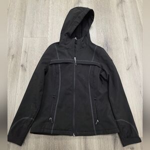 Women's‎ Black Hooded Jacket By 32 Degrees Weatherproof Size Small